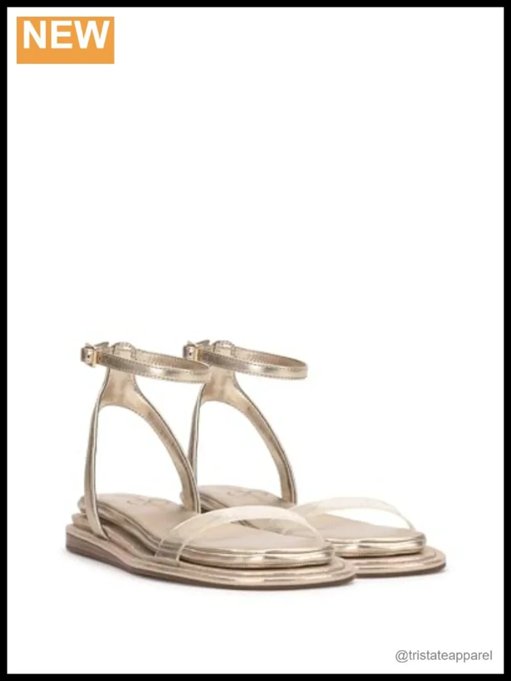 Betania Platform Sandal Faux Leather Ankle Strap Open Toe Walking